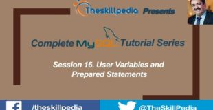 MySQL Tutorial #16 User Variables and Prepared Statements