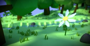 “Flower in the forest” scene using Blender 3D with Cycles [Timelapse]