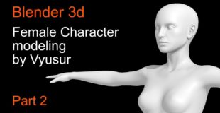 Female Character Blender 3d modeling. Part 2 – Foot