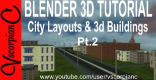 Blender 3d Tutorial – How to Import City Layout & 3d Buildings (Pt2) by VscorpianC