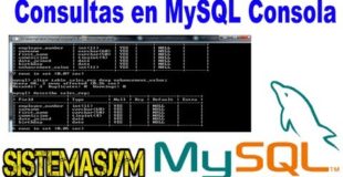 Tutorial N°10:Curso MySQL, Java con patrón MVC (Full Consultas en MYSQL Consola 4)