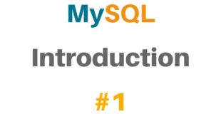 MySQL tutorial for Beginners #1 Introduction