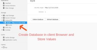 Create Database Without MySql Server & Insert Data – IndexedDB Database Tutorial
