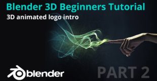 Blender 3D beginners tutorial – 3D animated logo intro – Part 2