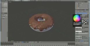 how to make a donut with chocolate : blender 3D v. 2.76 (blender animation): spoken tutorial