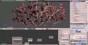 Quick Shrubs in Blender with the SCA Tree Generator Addon