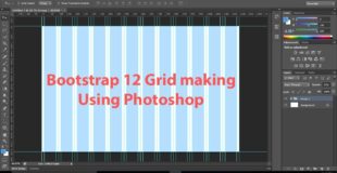 How to make bootstrap 12 grid using Photoshop.