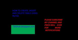 how to create ,insert and delete a table in MySQL using Xampp server urdu/hindi tutorial