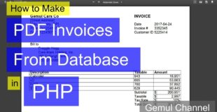 How to Make PDF Invoices From Database in PHP | PHP FPDF Tutorial #example1