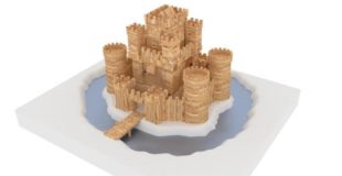 Animated wooden castle in Blender 3D – version 2