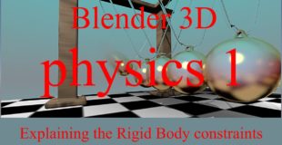 Blender 3D : Rigid Body constraints : The “Hinge” constraint