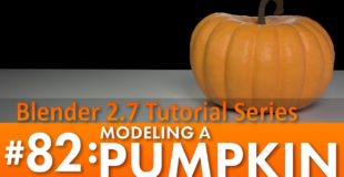 Blender 2.7 Tutorial #82: Modeling a Pumpkin #b3d