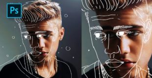 How to Create Outline Portrait Effect in Photoshop – #Photoshop Tutorials