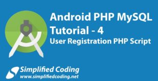 4. Android PHP MySQL Tutorial | User Registration PHP Script