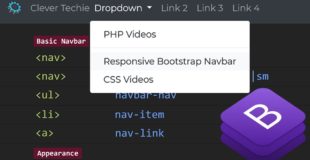 Responsive Navbar with Bootstrap 4