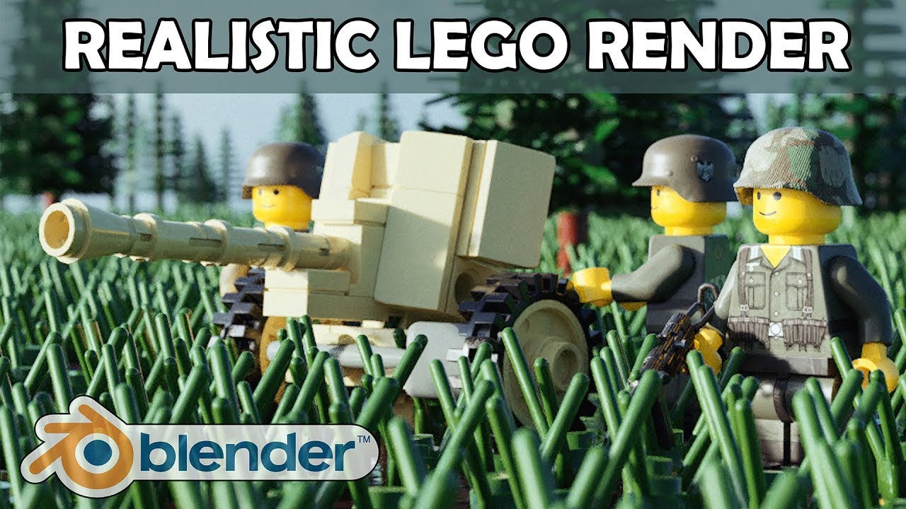 How To Get Lego Movie Photo Realism In Blender Using Mecabricks Import LDD Stud io Render 