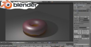 creating a 3D donut in blender time laps (rendered)