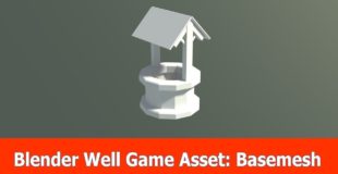 Blender Game Asset: Low Poly Modeling Well (1)