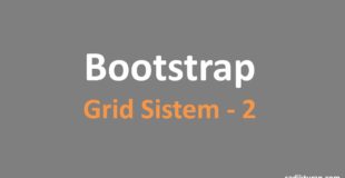 Bootstrap Grid Seçenekleri
