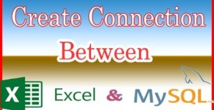 Create connection between Excel and MySQL
