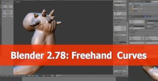 Blender 2.78 Draw Freehand Curves tutorial