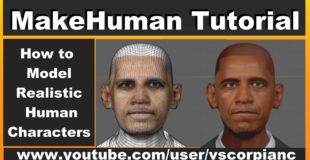 MakeHuman Tutorial – (Pt.10) How to Model Human Characters Export for Blender 3d by VscorpianC