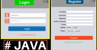 Java Project Tutorial – Make Login and Register Form Step by Step Using NetBeans And MySQL Database