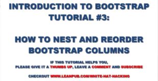 Bootstrap CSS Tutorial #3: How to Reorder Content with Bootstrap CSS