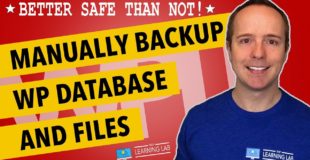 How To Manually Backup WordPress MySQL Database, Files and Folders | WP Learning Lab