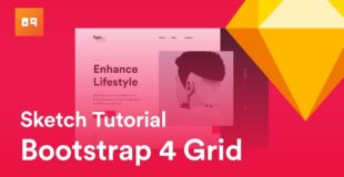 Sketch Tutorial – Design Website using Bootstrap 4 Grid