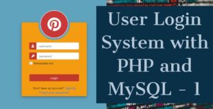 User Login System with PHP and MySQL 1 – Login Form Design Using Bootstrap