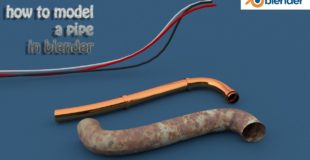 blender tutorial how to model a pipe easily with curves