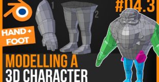 Modelling HANDS and FEET of a 3d character in Blender 2.79 – Become a game creator – Tutorial #04.03
