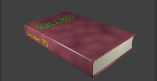how to make a closed book with a name in blender 3d v2.76 : spoken tutorial (beginner, +)