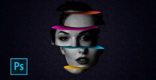 how to create sliced color head – inspired by Magdiel Lopez – Photoshop manipulation tutorials