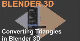 Convert Tris to Quads in Blender 3D