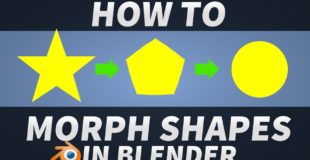 How to Morph shapes in Blender [Blender 3D Tutorial]
