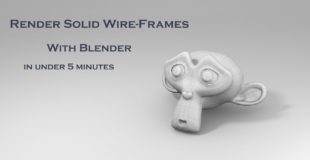 Tutorial: Render Solid Wire-Frames In Blender in under 5 min