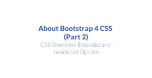 Bootstrap 4 CSS (Part 2 Tutorial)
