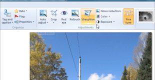 Windows Live Photo Gallery Photo editing tutorial