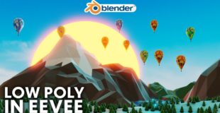 Blender – Easy Low Poly Environment in Eevee (Blender 2.8)