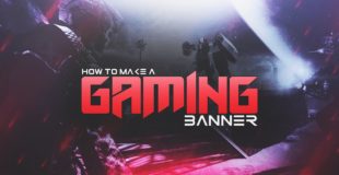 How to Make a YouTube Gaming Banner in Photoshop CS6/CC! Channel Banner Tutorial! (2016/2017)