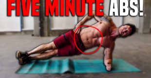 5 Minute Lower Abs + Obliques Workout For SHREDDED Abs (ZERO EQUIPMENT!)