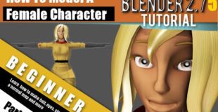 How To Model A Female Character In Blender 2.75 a Part 2