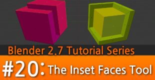 Blender 2.7 Tutorial #20 : The Inset Faces Tool