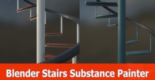 Blender and Substance Painter texturing tutorial: Stairs