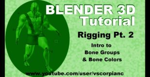 Blender 3D Tutorial – Rigging (pt 2), Bone Groups & Bone Colors by VscorpianC