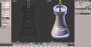 Blender Modelling Tutorial Making A Rook (Castle) Chess Piece Using the Boolean Modifier