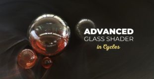 Advanced Glass Shader in Cycles – Blender 2.8 Tutorial
