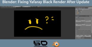Blender: Fixing Yafaray 3.2.0 Black Render after Update – tutorial